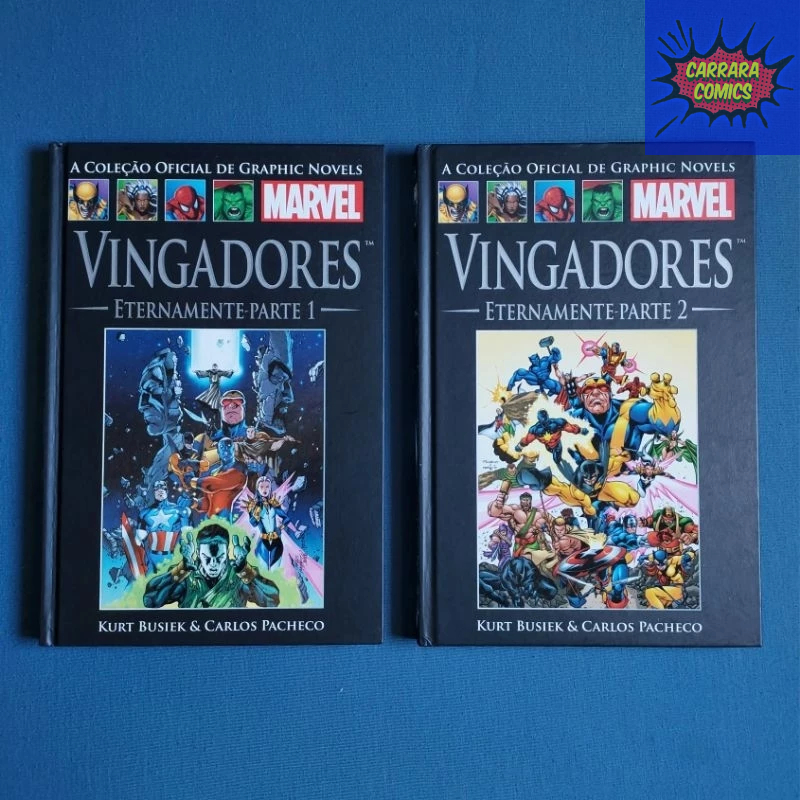 HQ Os Vingadores - Eternamente - Parte 1 e 2 (Kurt Busiek) - Salvat Preta Volumes 14 e 15 / Kang
