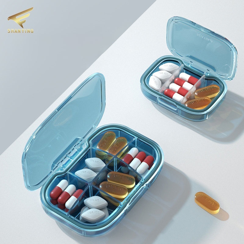 Mini Caixa De Comprimidos 3/6 Grades Armazenamento De Medicamentos Portátil Selado Divisor Organizador De Drogas De Viag