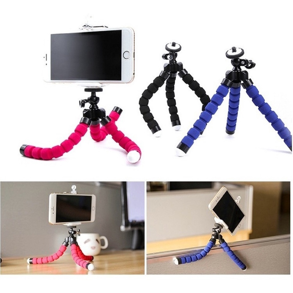 Suporte Celular Tripé Adaptador Fixa Smartphone Para Séries filmes Selfie