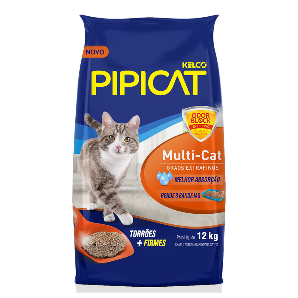AREIA PIPICAT MULTI-CAT GATOS 12KG