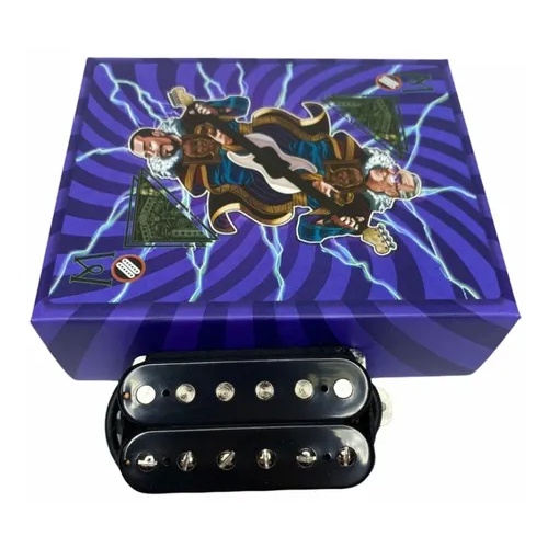 Captador Malagoli Custom 84 Humbucker Ponte Preto 52 mm para Guitarra