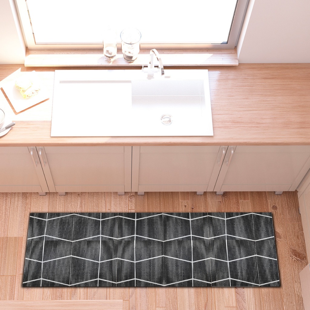 Passadeira Tapete Emborrachado Antiderrapante Cozinha Bancada Rolo 3,00m x 43cm/45cm Vários Modelos