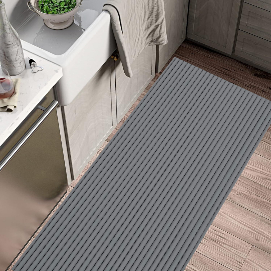 Tapete/Passadeira Emborrachado Antiderrapante 1,00m x 43cm/45cm Largura para Cozinha