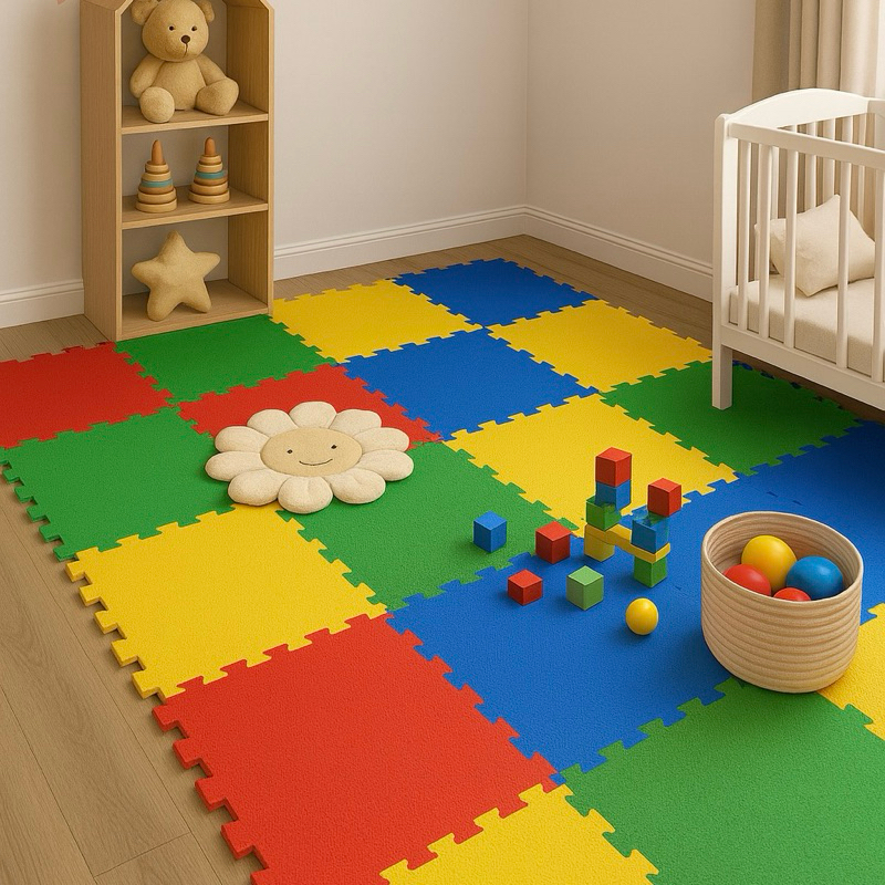 Tapete Emborrachado Infantil Bebê Linha Premium 2.00 x 1.00M 10MM Escolha a Cor