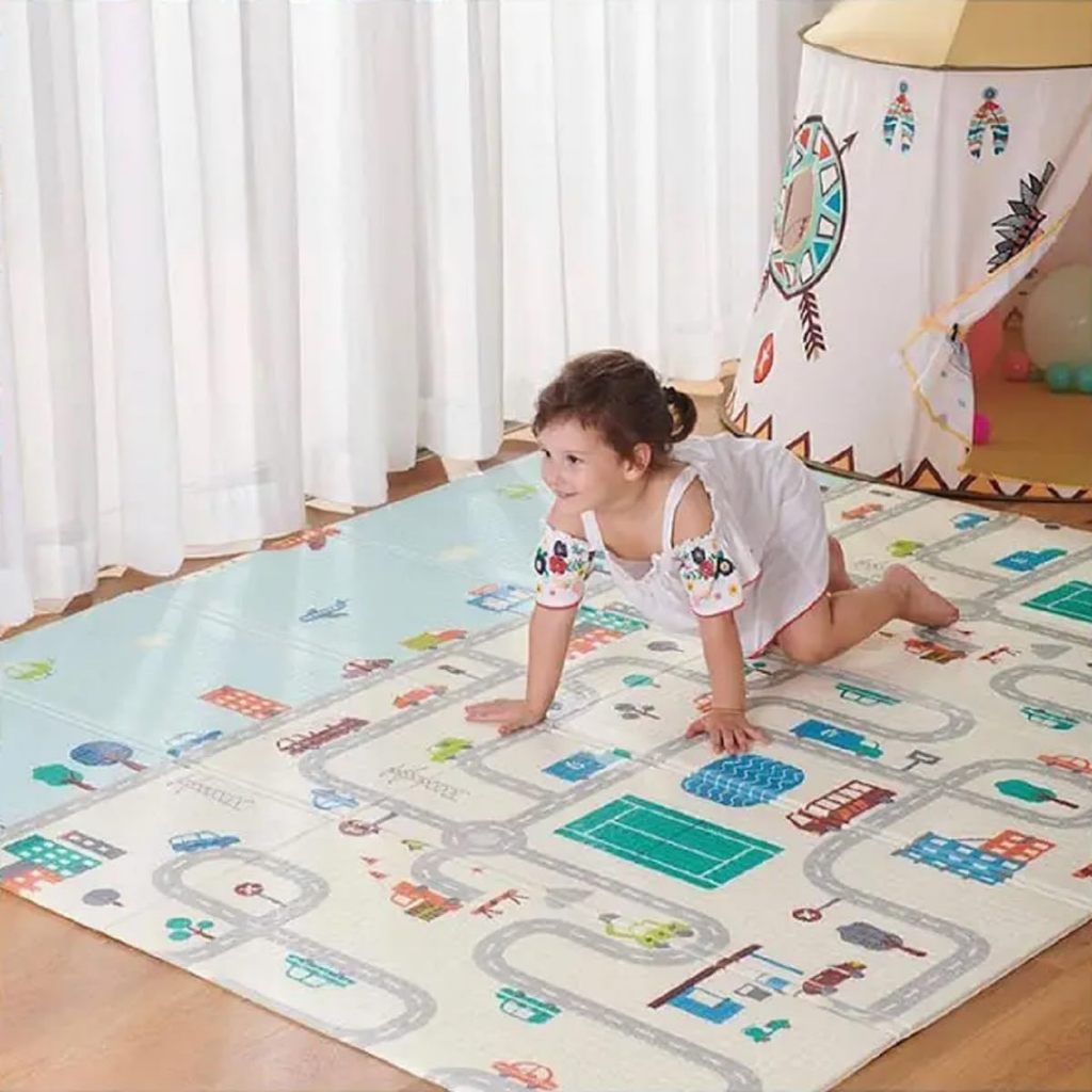Tapete Infantil Dupla Face 1,50x2,00M | Térmico, Emborrachado e Antialérgico
