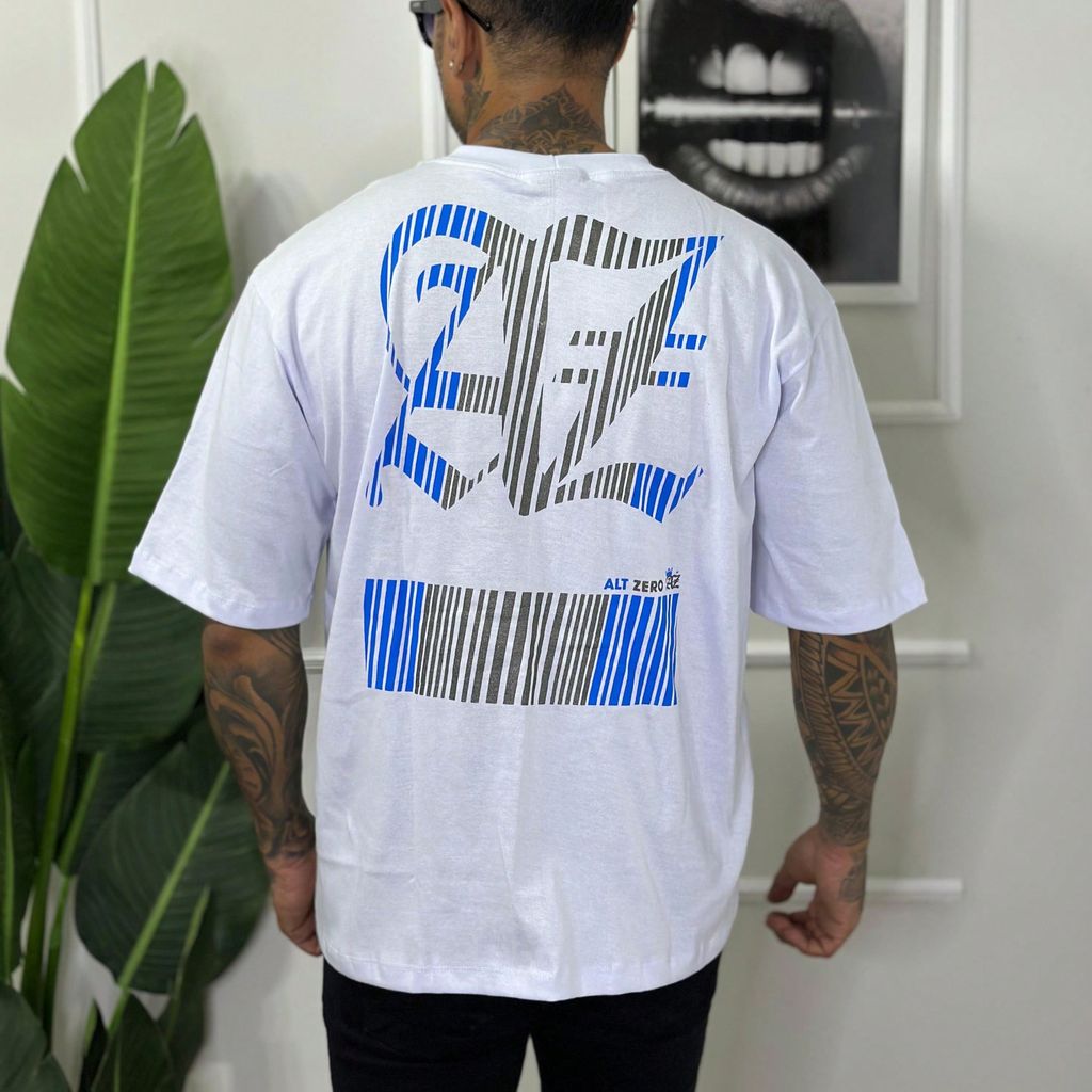 Camiseta Oversized Masculina em Malhão Premium com Estampa Frontal e Costas