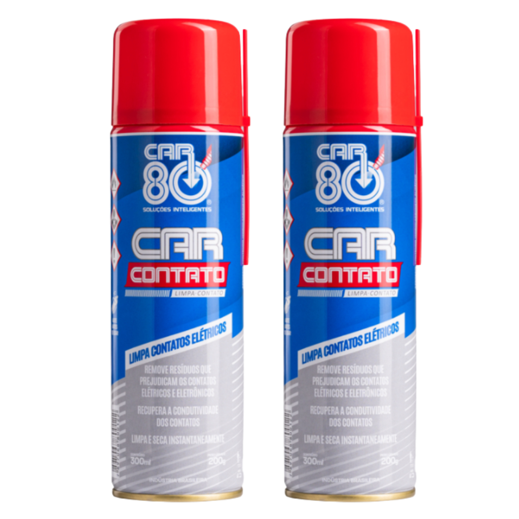 Kit 2 Limpa Contato Spray 300ml Elétrico Automotivo PC secagem rápida e não danifica