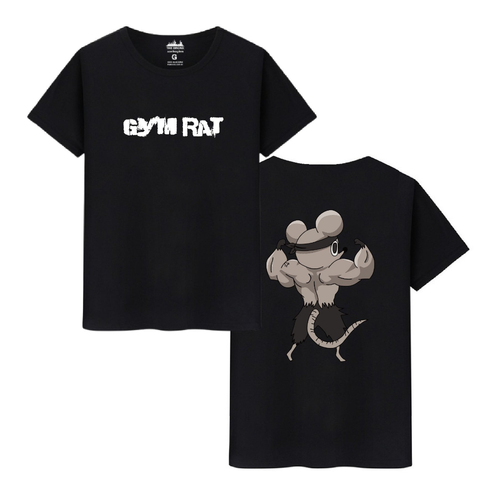 Camiseta Masculina Casual Algodão Premium GYM RAT