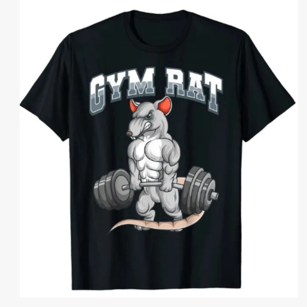 Camiseta Camisão Oversized Streetwear Gym Rat Treino Academia