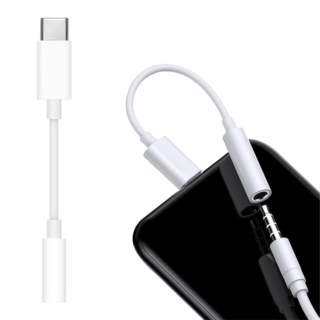 Adaptador Tipo C Type C Para P2 Áudio Fone De Ouvido 3.5mm