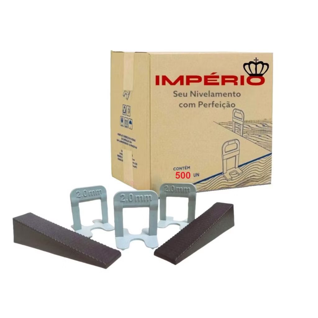 500 Espaçador nivelador + 100 Cunha para Piso Porcelanato Clips 1mm/1,5mm/2mm/3mm Slim TIPO cortag.