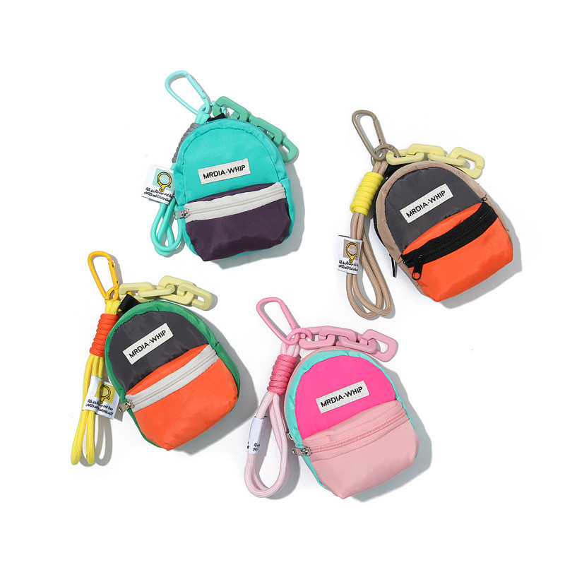 Mini cross-body messenger bag, coin purse, earphone and lipstick storage bag, backpack accessory, hanging ornament