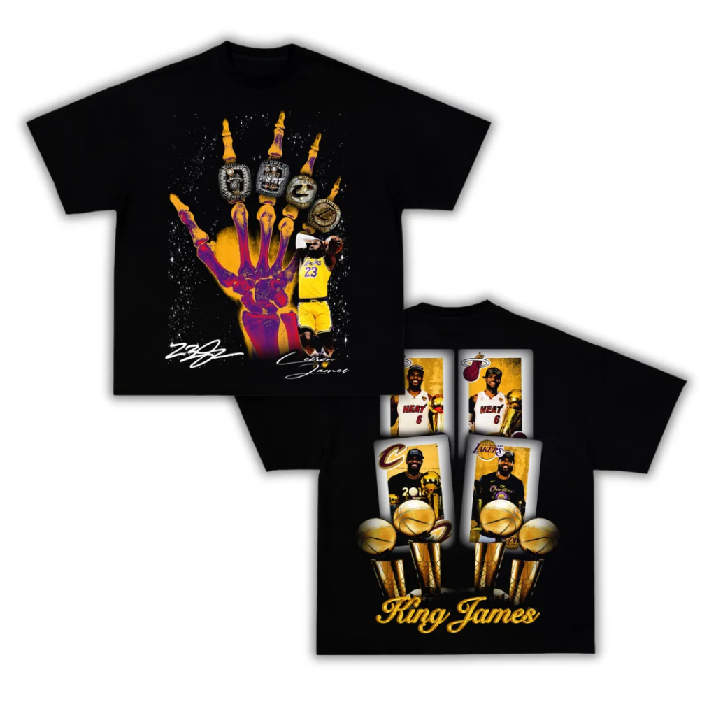 Camiseta T-shirt Básica e Oversized Algodão Basquete Time Legend Graphic Tee Streetwear Y2K Style