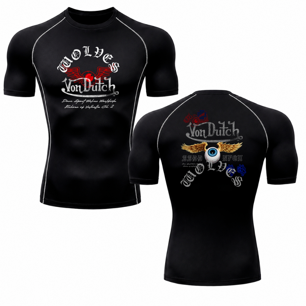 Camiseta Compressão Raglan Gym Fitness Dark Sports Streetwear Y2k Gotico Eyes Punk Fitness Gym Academia Graphic Style