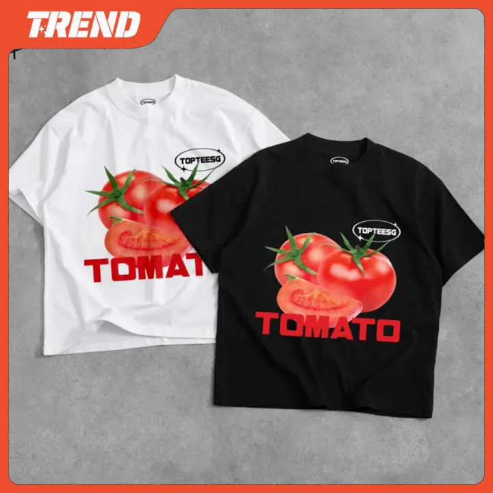 Camiseta Basica e OVERSIZED Tomato Graphic Aesthetic Tshirt Girls Y2k Unissex