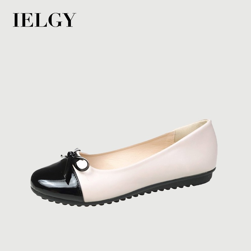 IELGY Nova Versão Coreana Moda Dedo Do Pé Redondo casual plus size Bombas Femininas Arco singles Femininos