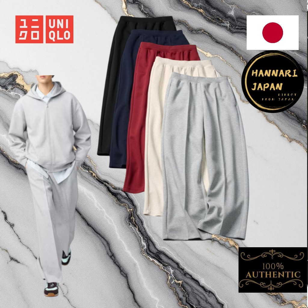 Calça Uniqlo Sweat Straight [Direto Do Japão] Unissex