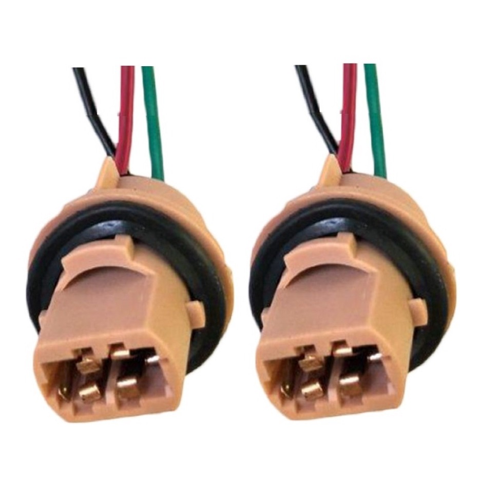 Par De Chicote / Soquete T20 2polos Plastico 1,0mm Tp2009 Conector Elétrico Automotivo Plug Fiação