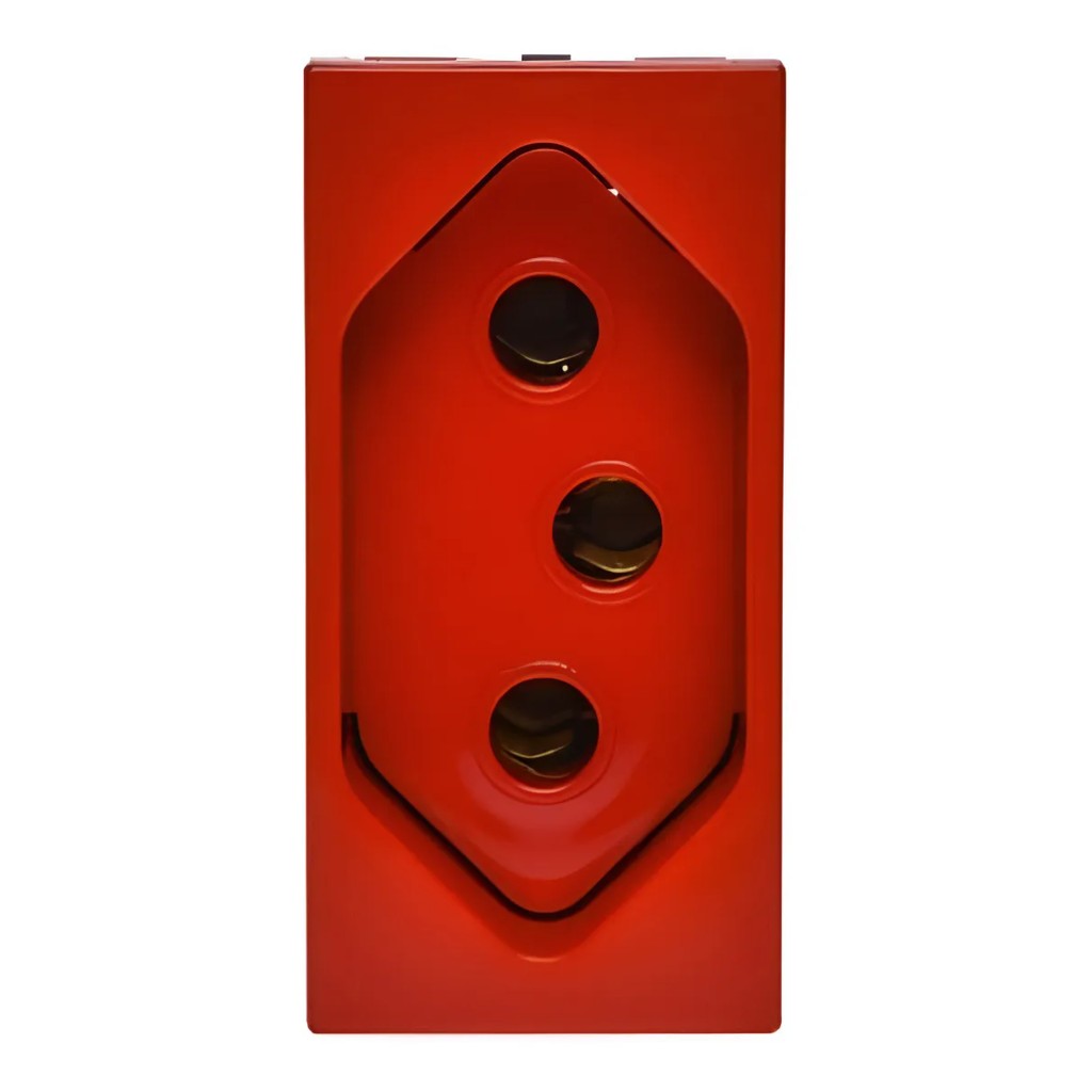 Módulo Tomada Thesi-Up 2Polos+Terra 20A  Vermelho - M4166v