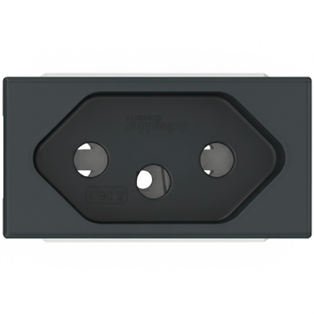 Módulo Tomada Orion 2Polos+Terra 10A Grafite - S70202194