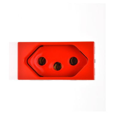 Módulo Tomada Arteor 2Polos+Terra 10A Vermelho - 593730