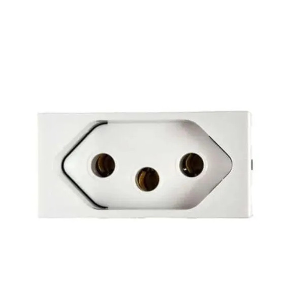 Módulo Tomada Arteor 2Polos+Terra 10A Branca Quadrada - 592530