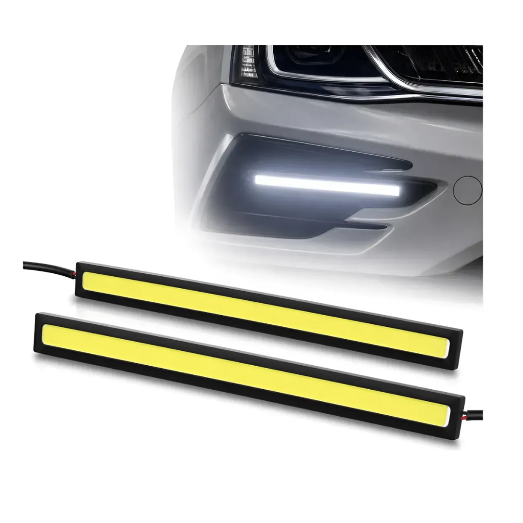 Par Barra Led Drl 17cm Farol Auxiliar Automotivo Luz Diurna 12v Universal