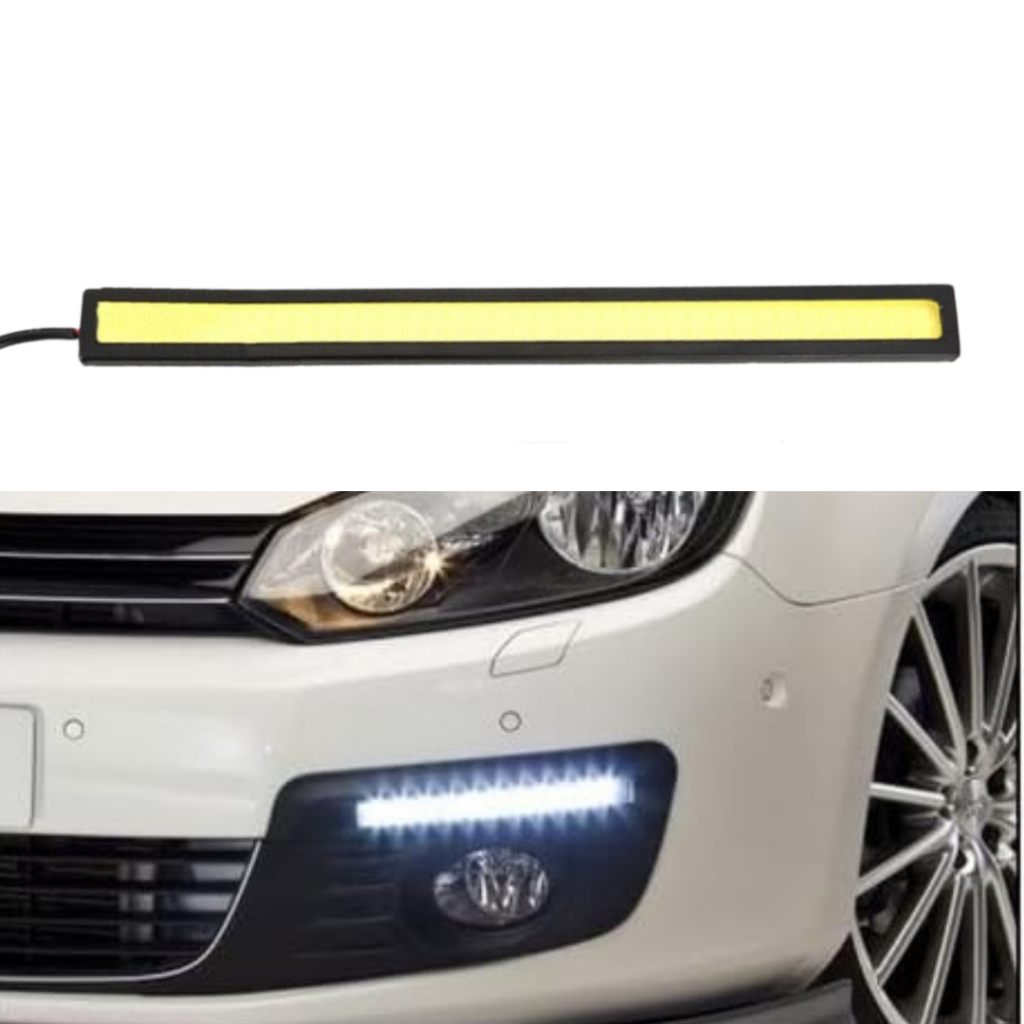 Led Fita Luz DRL 17cm automotivo 1200 lumens Branca 6000K Iluminação interna veicular