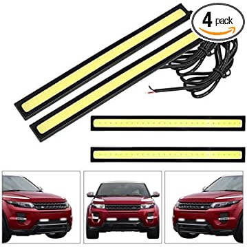 Luz Diurna Drl Par Barra Led Super Farol 12v Carro Moto 17cm