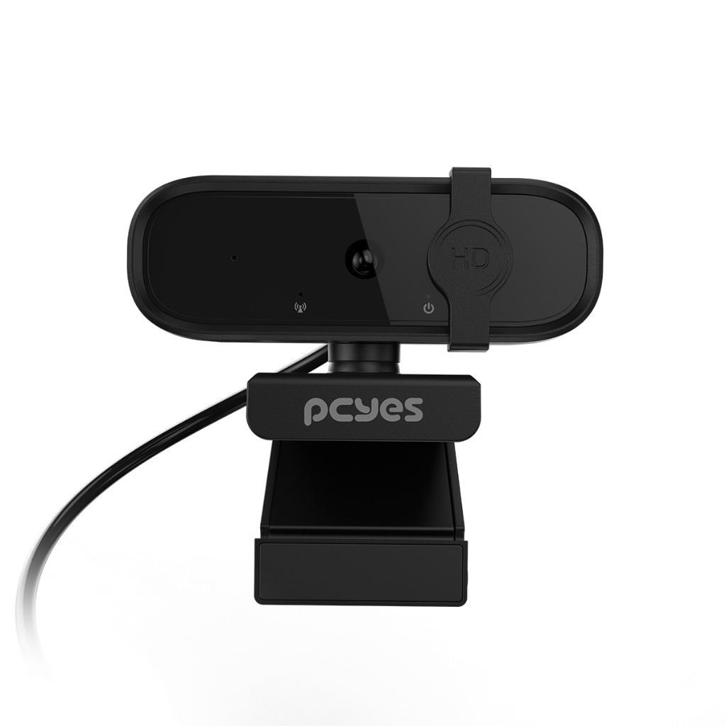 Webcam PCYES Raza Full HD 1080p 60FPS, Auto Foco com Microfone, USB 2m, RZFHDAF01