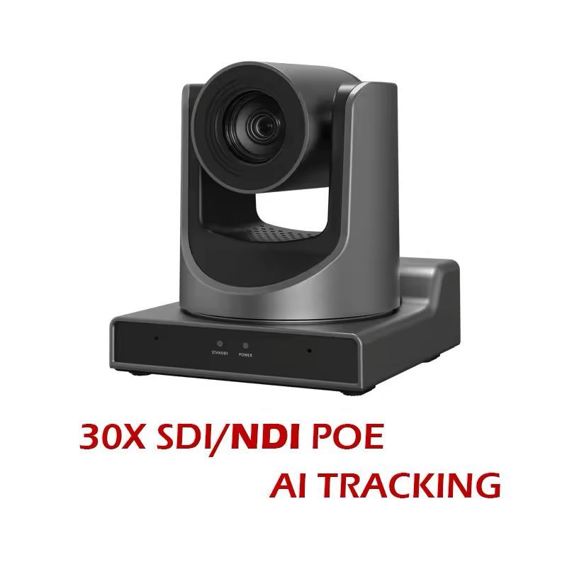 Câmera PTZ Smtav 30x NDI SDI HDMI Auto Tracking IA 1080p 60fps Profissional Transmissão Igreja Eventos Live Original