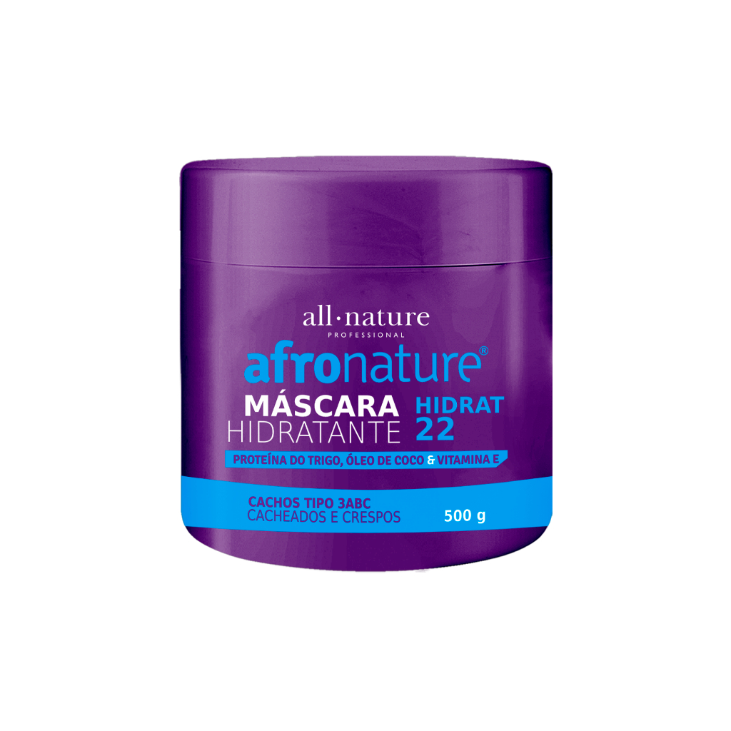 Máscara Hidratação Profunda Afro All Nature Hidrat 22 500g
