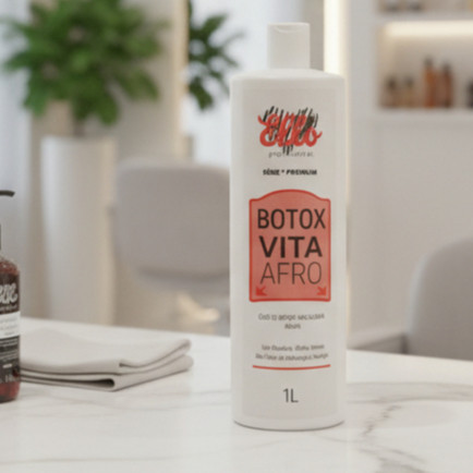 Botox Capilar Nutrição Profunda Liso Absoluto e Brilho Intenso Vita Afro Ello Professional