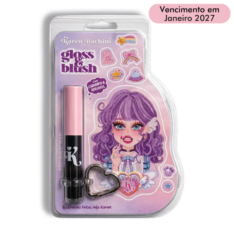 GLOSS LABIAL PRETO TATTOO GLOSS BY KAREN BACHINI EDIÇÃO ESPECIAL