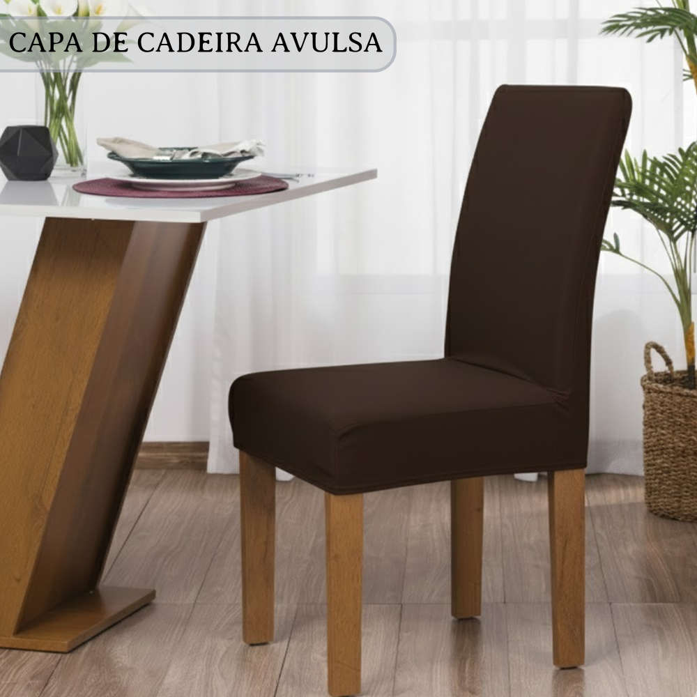 Capa Protetor De Cadeira Avulsa Malha Gel Universal Mesa Jantar Spandex Elasticada Ajustável Burffet Eventos