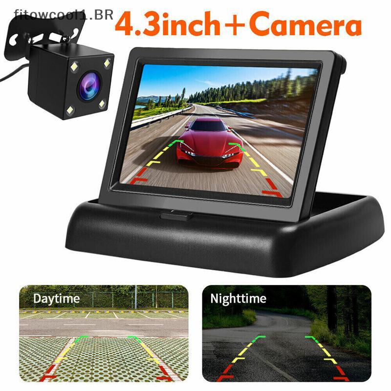 FCBR Carro 4.3 Polegadas Desmontagem E Display Staing Van HD Câmera De 4 Luzes Imagem Reversa Sistema Visual Geléia