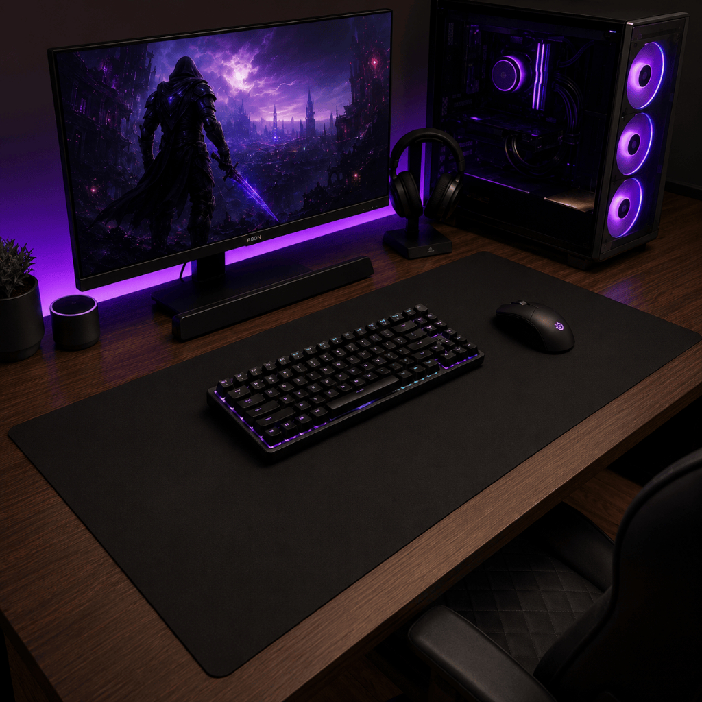 Desk Pad Premium Para Mesa De Trabalho Escritório Gamer Home Office Moderno Advogado Base Notebook