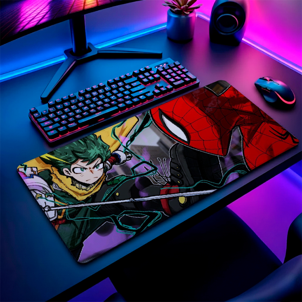 Mousepad Gamer/ Gigante Desk Pad  /  Borda Costurada / Base Antiderrapante / Mousepad 90x40cm