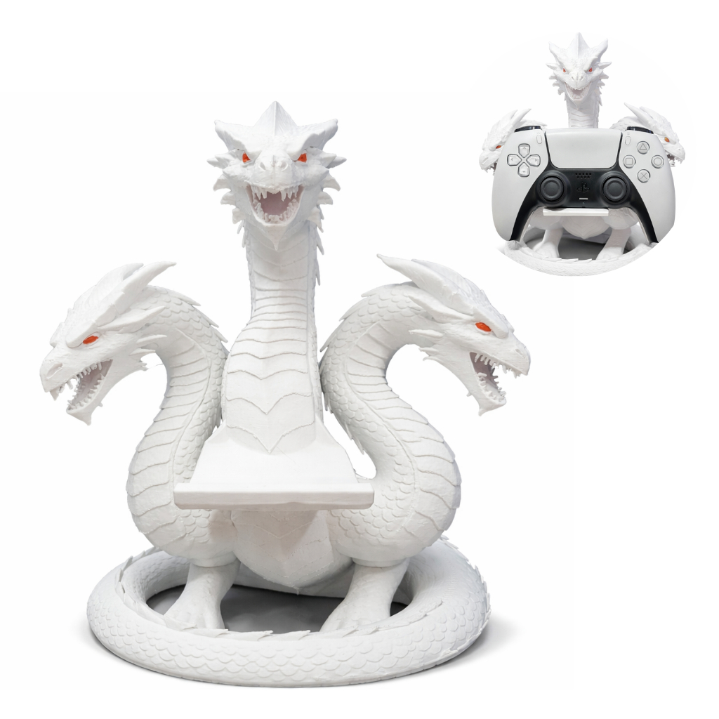 Suporte Controle Gamer Console Base Dragão Organizador de Mesa
