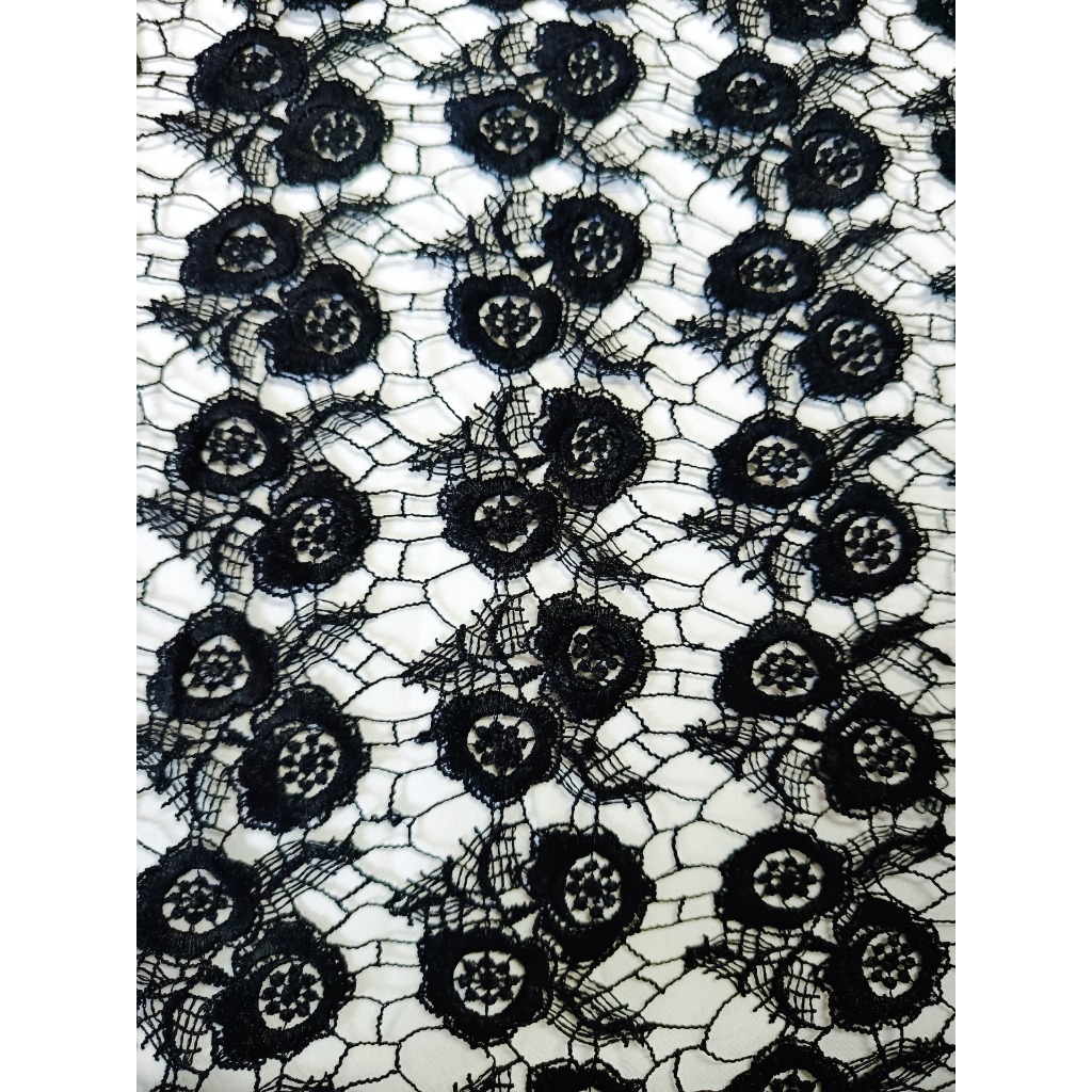 Tecido Chemical Lace Guipir 100% Poliéster - Renda Gripir