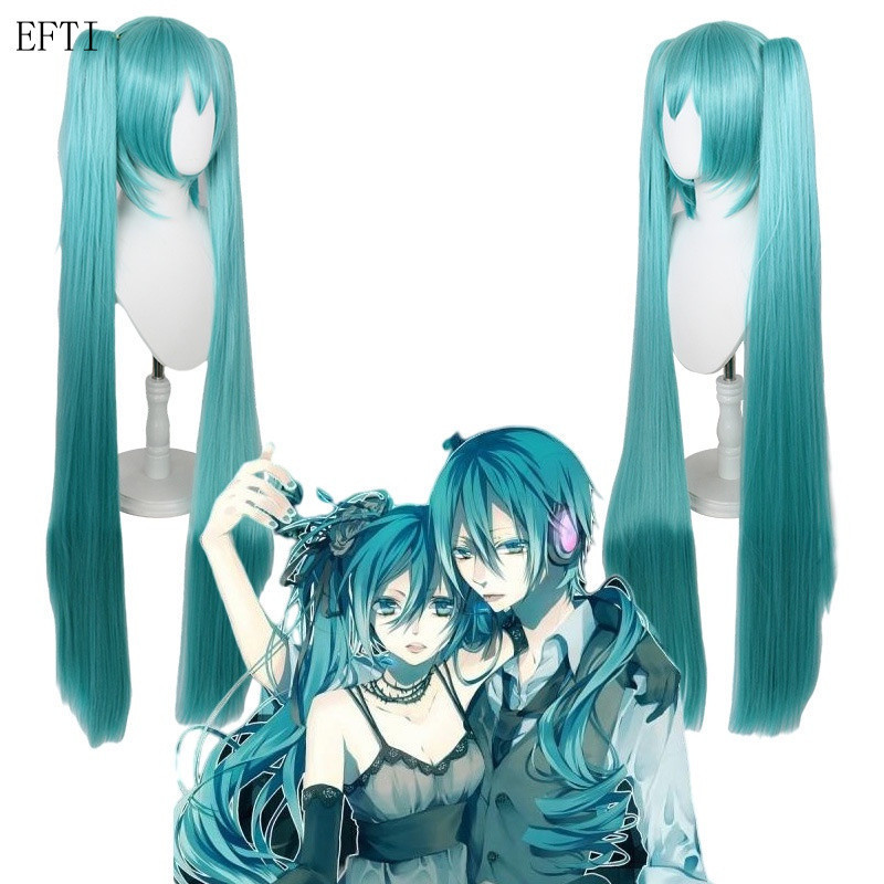 Peruca de Cosplay Hatsune Miku Azul VocAloid Aqua, Acessórios de Cabelo UKTU