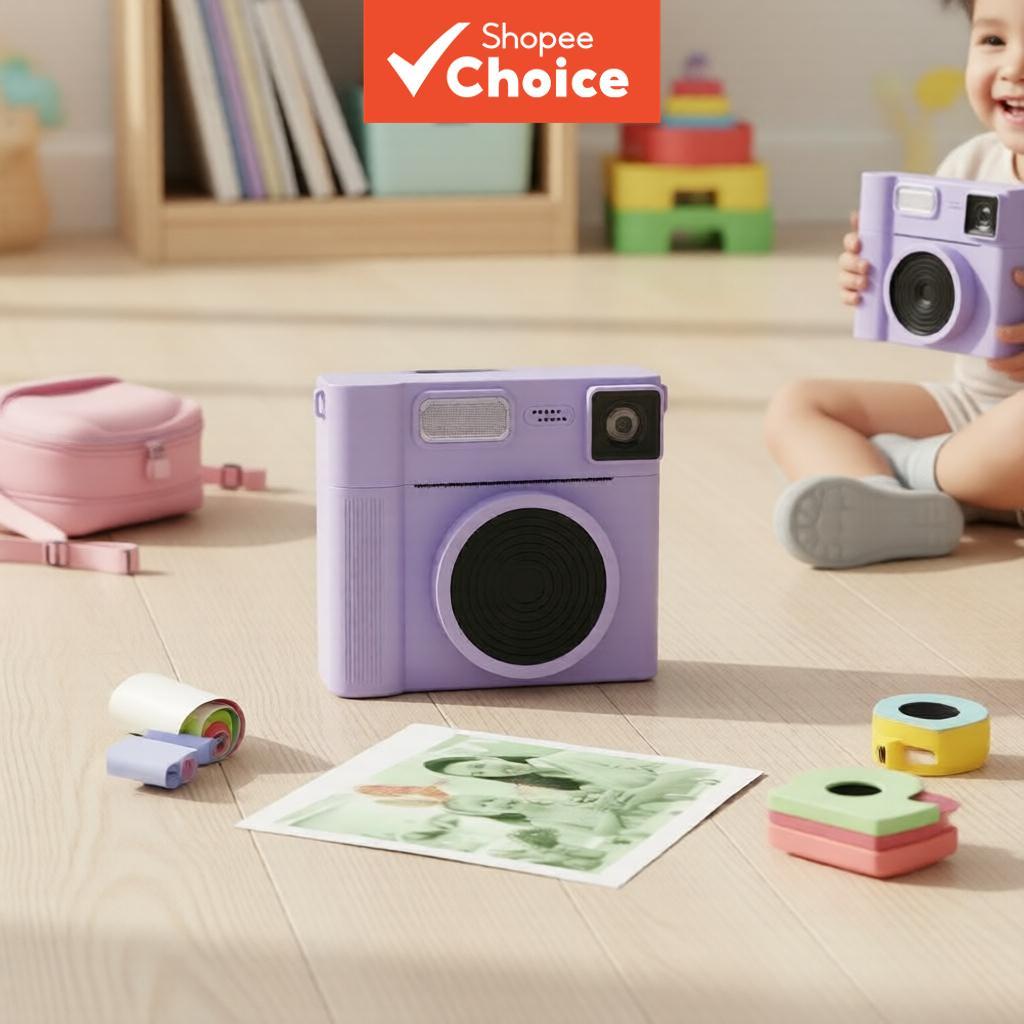 Mini Impressora Fotográfica Infantil Câmera De Impressão Instantânea 1080P HD Vídeo 48MP Foto De Alta Resolução 1 A 8X Z