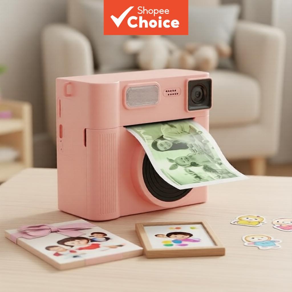 Mini Impressora Fotográfica Infantil Câmera De Impressão Instantânea 1080P Gravação De Vídeo 48MP Foto Explosão Tiro 3 5