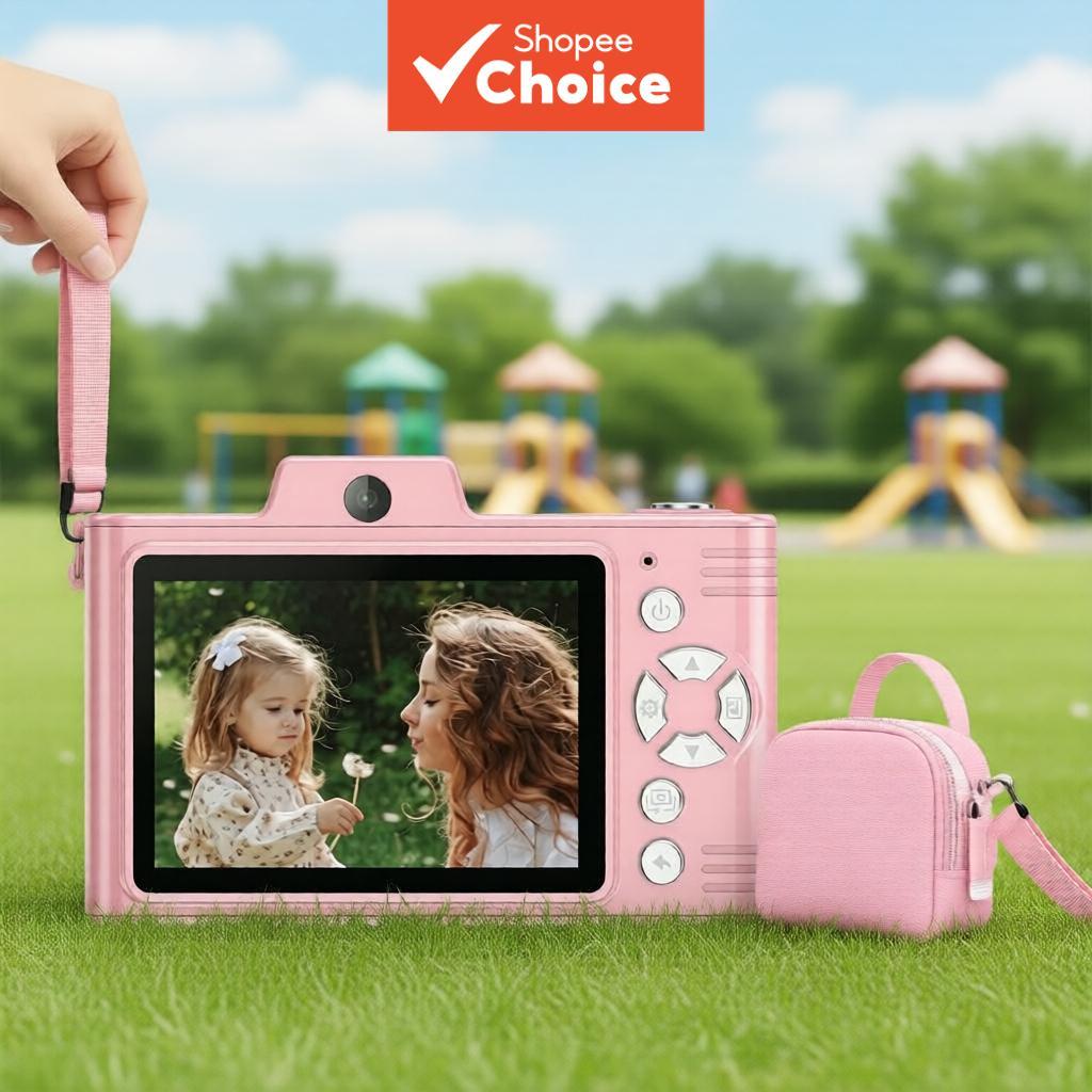 Câmera Digital Infantil 48MP Foto 2.5K HD Vídeo 8X Zoom Tela De 2.8 Polegadas Anti Shake Compacto Portátil Para Crianças