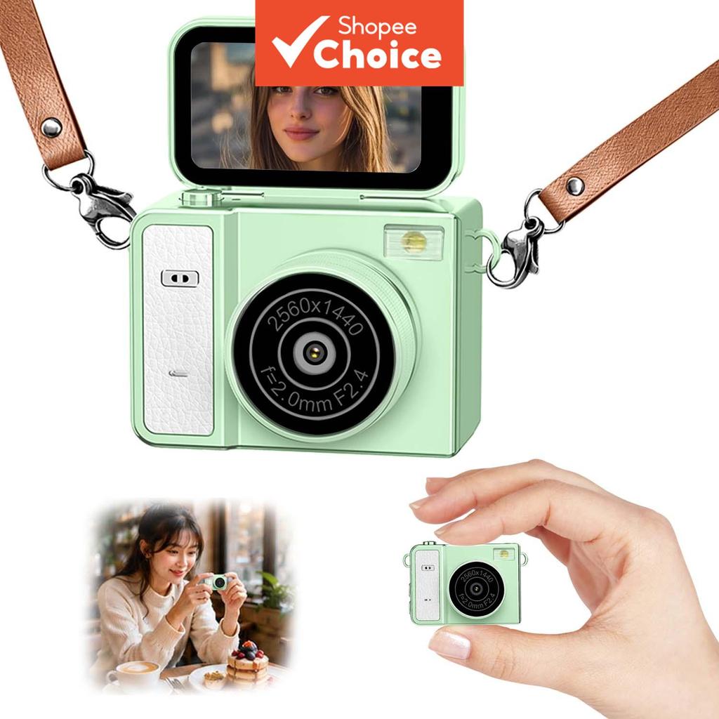 Câmera Digital Infantil 48MP 2K Tela Flip Divertida para Vlogs e Viagens, Presente para Pré-adolescentes, Dia das