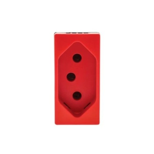 Módulo Tomada Pial Plus 2Polos+Terra 10A Vermelho - 615039