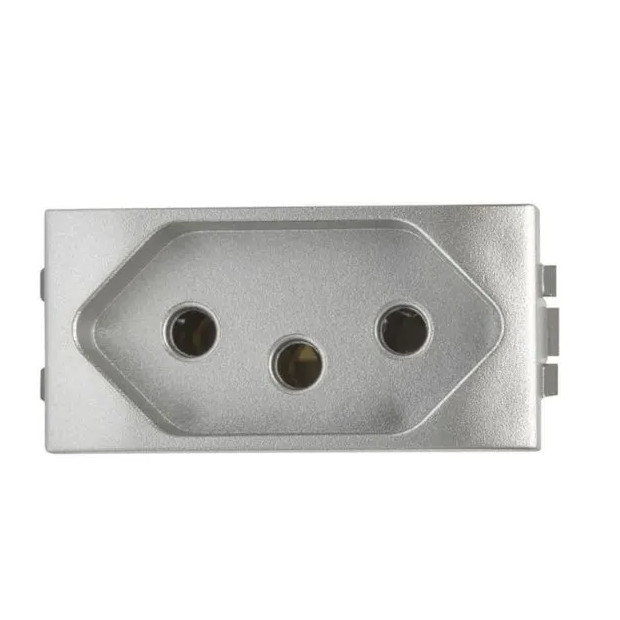 Módulo Tomada Living Light 2Polos+Terra 10A Tech - SNT4165S