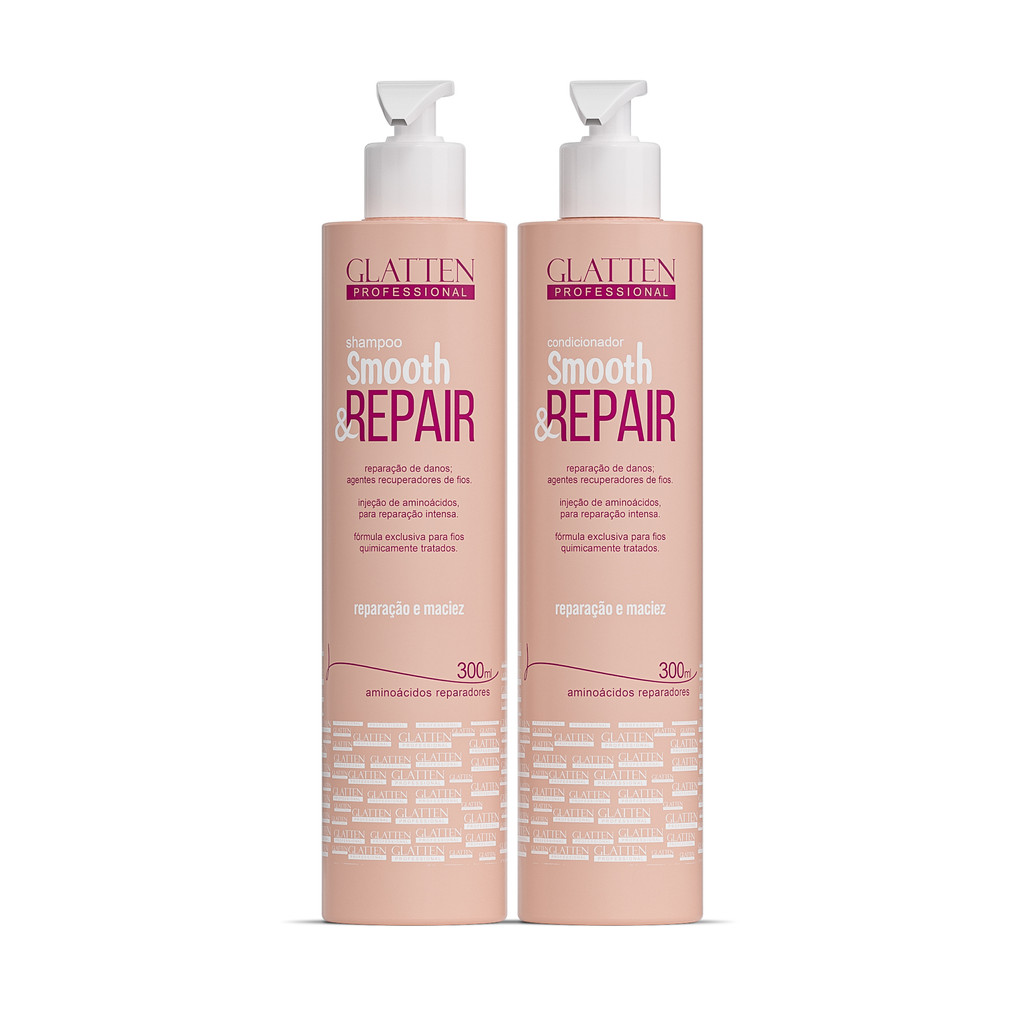 Combo Smooth & Repair – Shampoo 300ml + Condicionador 300ml