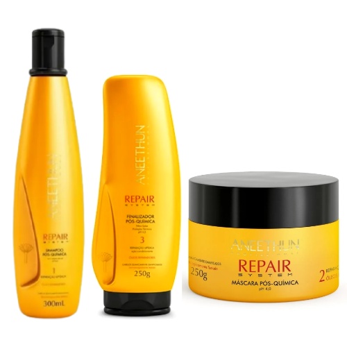 Aneethun Pós-química Shampoo Mascara Finalizador Repair