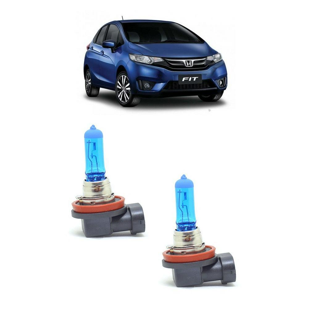 Par Lampada Super Branca Farol de Milha New Fit 2014 2015 2016 8500K H11 12v/55w